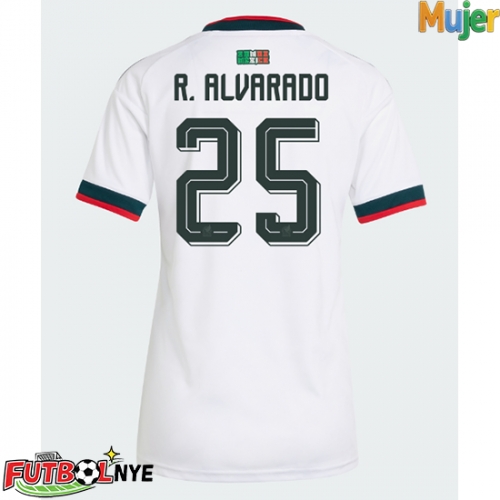 Camiseta México Roberto Alvarado #25 Visitante Equipación para mujer Mundial 2026 manga corta